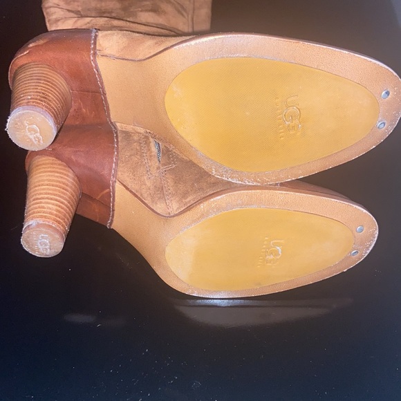 Ugg Tess Suede Heeled Boots Size 7 - Picture 5 of 5